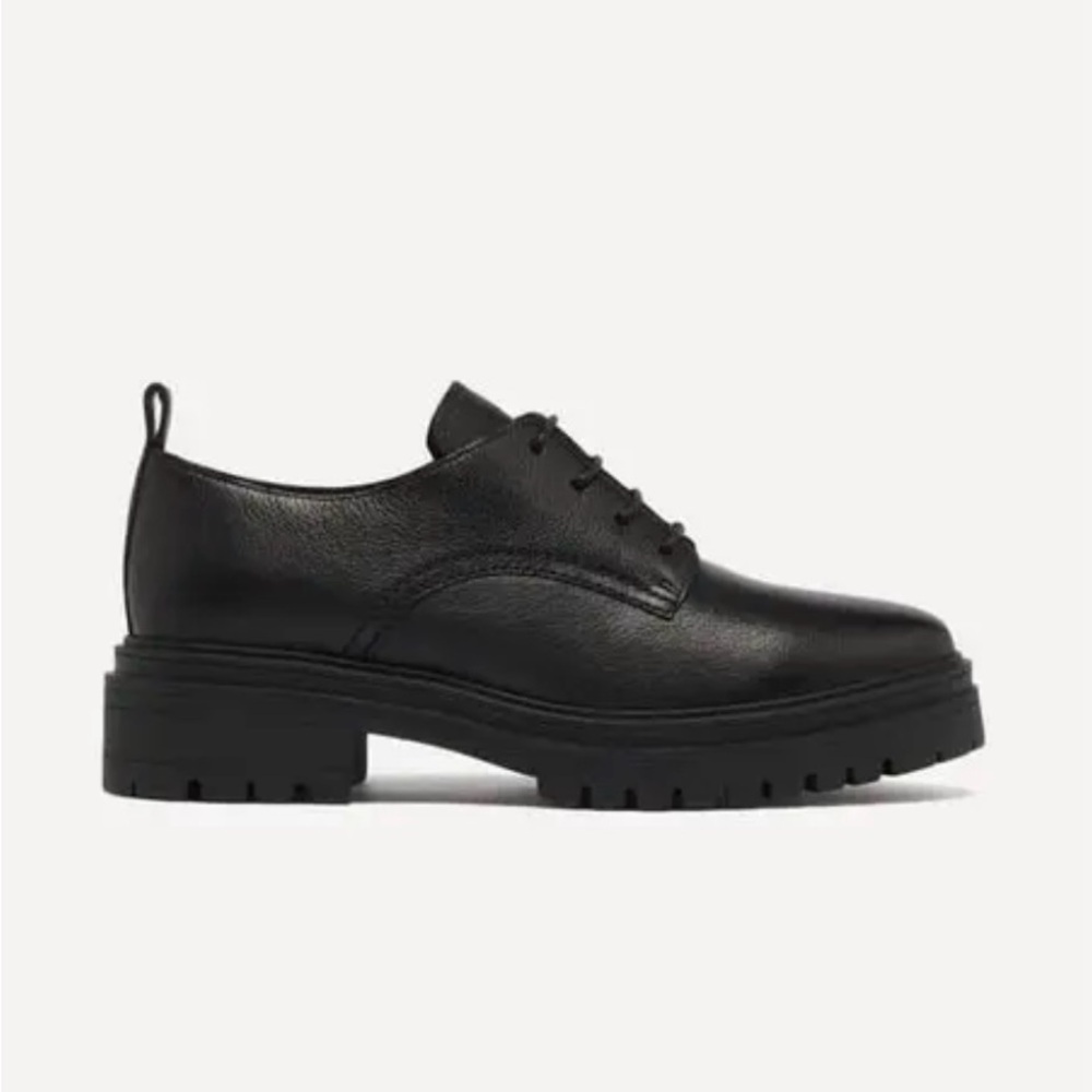 BA&SH Black Leather Camden Oxford Shoes Gorgeous! Excellent Condition! Size 38 - Picture 3 of 10